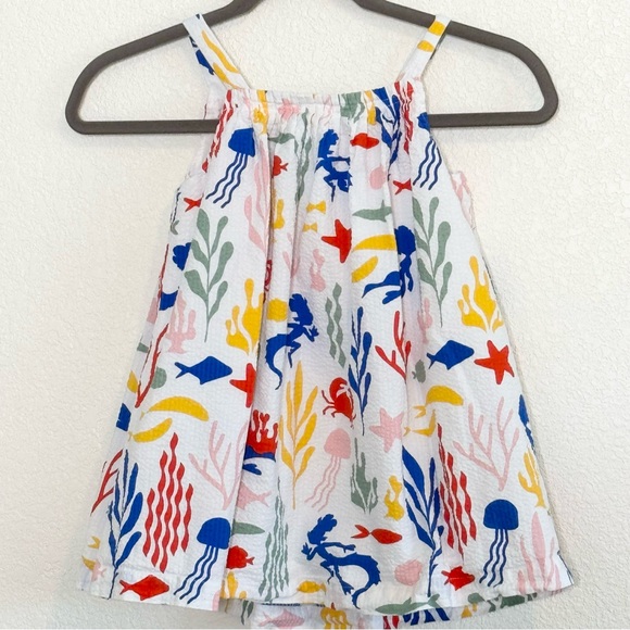 Disney Store Luca Seersucker 4 Girl's Sundress Alberto Sea Monsters - Picture 2 of 3